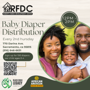 Pictured: Flyer for Baby Diaper Distribution