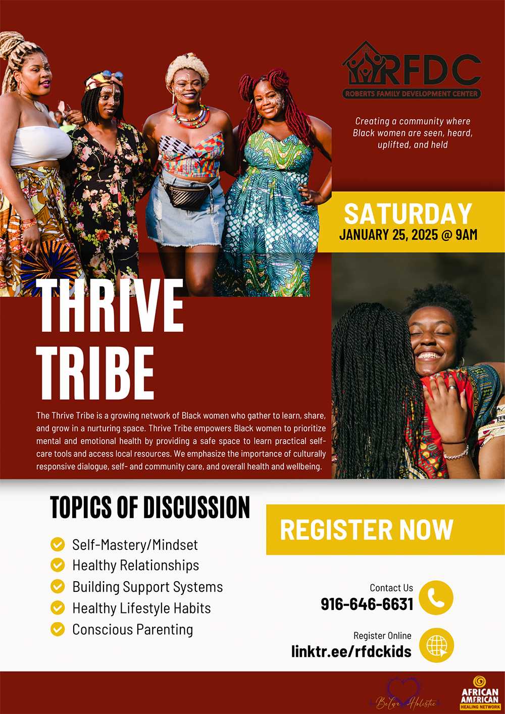 Pictured: Thrive Tribe flyer